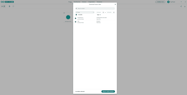 Export your data
