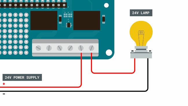 Connecting high power component.