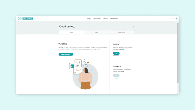 Arduino IoT Cloud’s interface