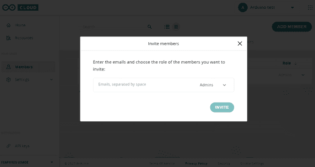 New member invitation