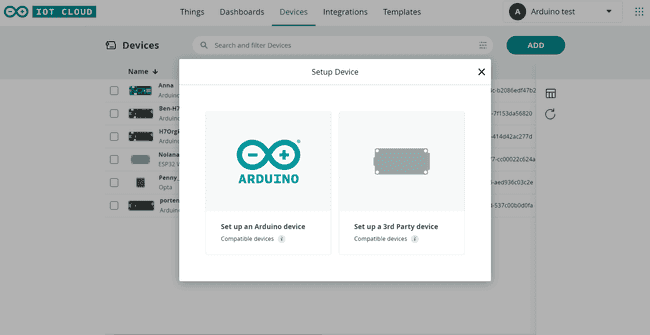 Device selection