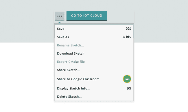 Share sketch with Google Classroom